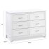 Charlie 6 Drawer Double Dresser