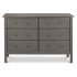 Jayden 6 Drawer Double Dresser Slate