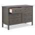 Jayden 6 Drawer Double Dresser Slate