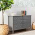 Jayden 6 Drawer Double Dresser Slate