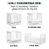 Kalani 4 In 1 Convertible Mini Crib