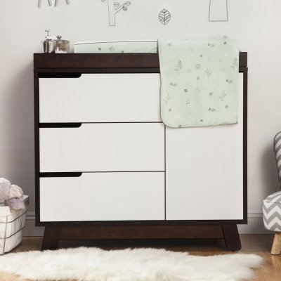 Babyletto Hudson 3 Drawer Changer Dresser - Espresso White