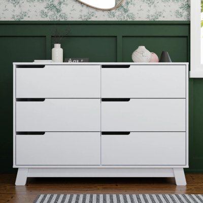 Babyletto Hudson 6 Drawer Double Dresser - White