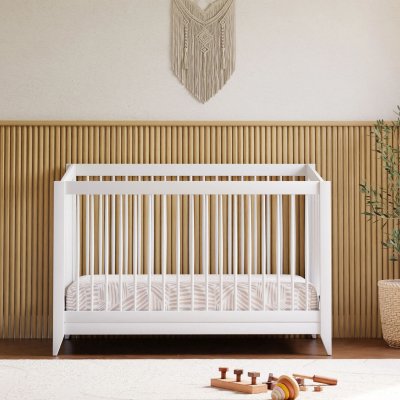 Babyletto Sprout 4 in 1 Crib with Toddler Rail - White