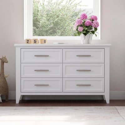 Monogram Beckett 6 Drawer Double Dresser - Warm White