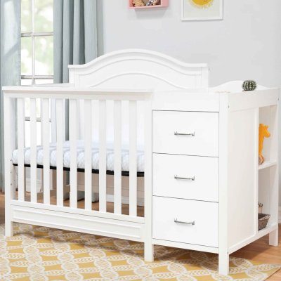 DaVinci Charlie 4- In -1 Convertible Mini Crib N Changer White