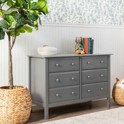 DaVinci Jayden 6 Drawer Double Dresser Slate