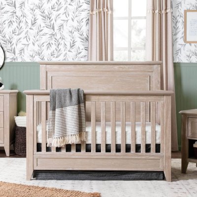 Monogram Beckett Rustic 4 In 1 Flat Top Crib- Sandbar