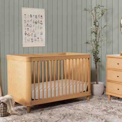 Namesake Marin with Cane 3-in-1 Convertible Crib - Honey