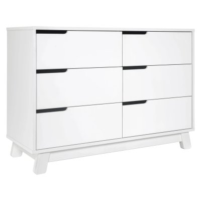 Babyletto Hudson 6 Drawer Double Dresser - White