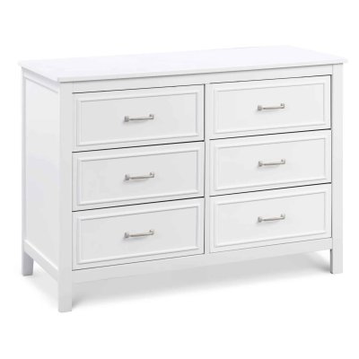 DaVinci Charlie 6 Drawer Double Dresser - White