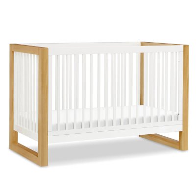 Namesake Nantucket 3-in-1 Convertible Crib with Toddler Bed Conversion Kit Warm White / Honey